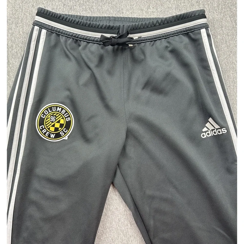 Adidas Columbus Crew SC Pants‎ Mens Medium Climacool MLS Ankle Zip Soccer Gray